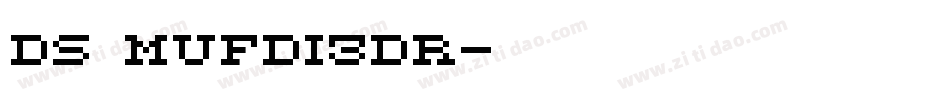 DS Mufdi3DR字体转换